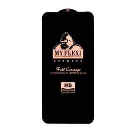  Защитное стекло My Flexi для iPhone 6+/7+/8+, Full Glue 2.5D, объемная рамка, прозрачный+белая рамка 