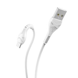  Дата-кабель HOCO X37 Cool power micro 1м (белый) 