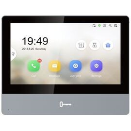  Видеодомофон Hikvision DS-KH8350-TE1 серебристый 
