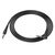  Кабель AUX, Jack 3,5mm(m) - Jack 3,5mm(m) Borofone BL10, 1.0м, круглый, силикон, боковой, цвет: чёрный (1/40/400) 