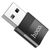  Переходник USB - Type-C(f) HOCO UA17, пластик, OTG, цвет: чёрный (1/32/320) 