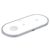  Беспроводное зарядное устройство HOCO CW24 Handsome 3-in-1 для iPhone+Airpods+Apple Watch с Кабелем Type-C, 2.0A, 10W, белый 