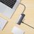  USB HUB разветвитель BASEUS Metal Gleam Series 8 в 1 Type-C (m) - 2xUSB3.0 + Type-C PD + 2xHDMI + RJ45 + SD/TF, серый 