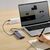  USB HUB разветвитель BASEUS Metal Gleam Series 8 в 1 Type-C (m) - 2xUSB3.0 + Type-C PD + 2xHDMI + RJ45 + SD/TF, серый 