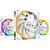  Комплект вентиляторов be quiet! Light Wings BL103 White 140mm PWM high-speed Triple-Pack 