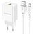  Сетевое зарядное устройство BOROFONE BN5 Jingrui single 1xUSB с Кабелем Type-C, 3.0A, 18W, белый 