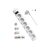  Сетевой фильтр Defender DFS 153 (99490) 3m (6 роз) white 