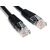  Патч-корд медный Lanmaster UTP TWT-45-45-0.5-BK чёрный вилка RJ-45-вилка RJ-45 кат.5е 0.5м ПВХ (1шт) 