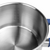  Кастрюля LARA LR02-793 (нерж) Сапфир 22х11см 4.9л. индукц. дно. крышка стекло/силикон. слив.З/бмм 