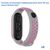  Ремешок силиконовый перфорированный Great Case Sport NK для Xiaomi Mi Band 5/6/7, 250мм, на кнопке, серый+розовый (8) 