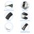  Ремешок силиконовый перфорированный Great Case Sport NK для Xiaomi Mi Band 5/6/7, 250мм, на кнопке, серый+розовый (8) 