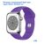  Ремешок силиконовый Great Case Sport для Apple Watch 38/40/41 мм, 225мм, на кнопке, темно-фиолетовый (30) 