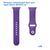  Ремешок силиконовый Great Case Sport для Apple Watch 38/40/41 мм, 225мм, на кнопке, темно-фиолетовый (30) 