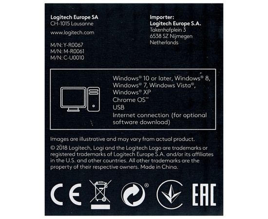  Клав.+мышь Logitech Cordless Desktop MK330 Ru (920-003995) 