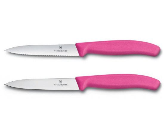  Набор ножей кухон. Victorinox Swiss Classic (6.7796.L5B) компл.:2шт розовый блистер 