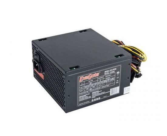  Блок питания ExeGate EX219463RUS-PC 500W XP500, ATX, PC, black, 12cm fan, 24p+4p, 6/8p PCI-E, 3xSATA, 2xIDE, FDD + кабель 220V 
