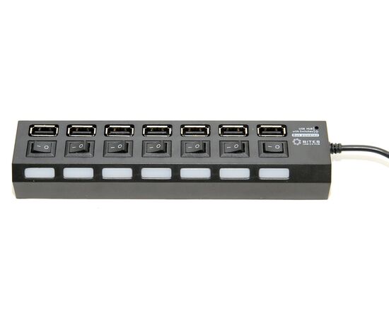  Концентратор 5bites HB27-203PBK 7*USB2.0/БП 5В-2А/1M/Black 