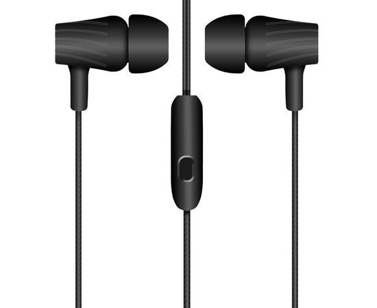  Наушники с микрофоном Krutoff HF-T83 черные (пакет) 