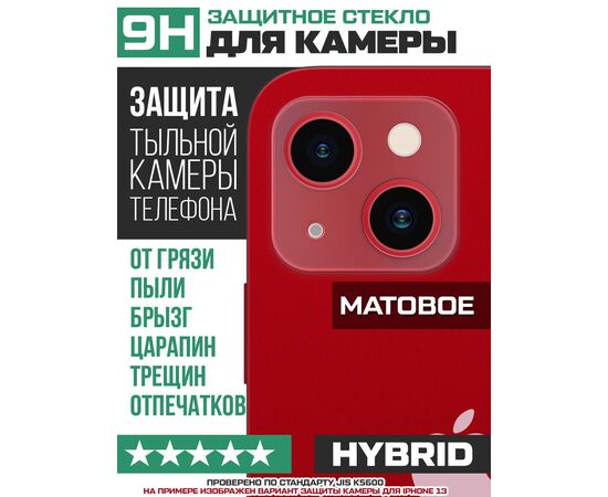  Стекло защитное гибридное МАТОВОЕ Krutoff для камеры ZTE S30 (2 шт.) 
