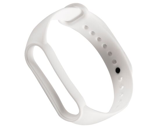  Ремешок силиконовый для фитнес-браслета Xiaomi Mi Band 5/6/Amazfit Band 5, белый 