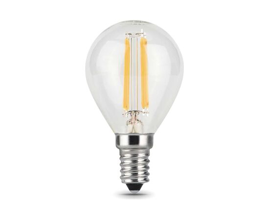  Лампа Gauss Filament (105801211) филам. 11Вт цок. E14 шар 220B 4100K св.свеч.бел.нейт. (упак. 10шт) 