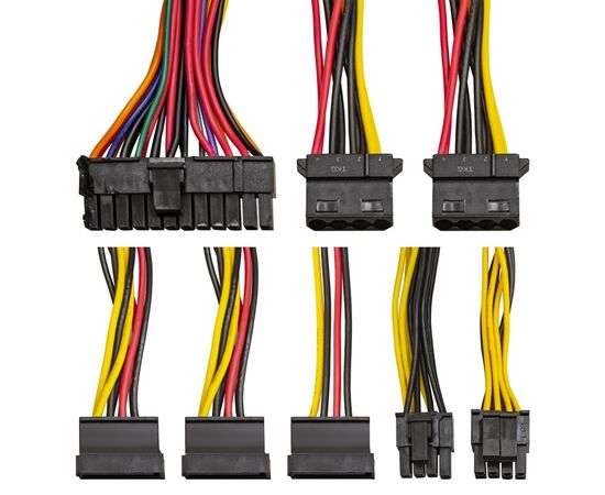 Блок питания ExeGate AB600 EX292142RUS 600W (ATX, 8cm fan, 24pin, 4+4pin, 3xSATA, 2xIDE, FDD) 