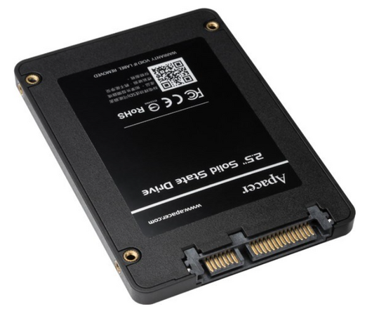  SSD 2.5" 480GB SATA3 Apacer AS340X (AP480GAS340XC-1) (550/520, IOPS 87/80K, MTBF 1.5M, 3D TLC, 280TBW, 0,53DWPD, RTL) 