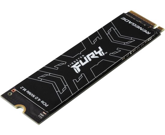  SSD M.2 1Tb Kingston Fury Renegade (SFYRS/1000G) (PCI-E 4.0 x4, up to 7300/6000Mbs, 1000000 IOPS, 3D TLC, NVMe, 1000TBW, Phison E18, 22х80mm, LP gr 