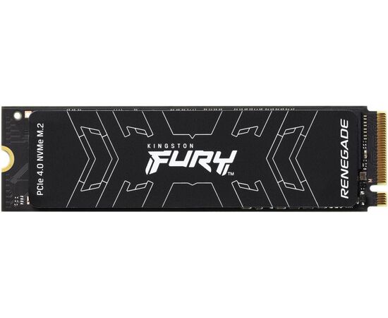  SSD M.2 1Tb Kingston Fury Renegade (SFYRS/1000G) (PCI-E 4.0 x4, up to 7300/6000Mbs, 1000000 IOPS, 3D TLC, NVMe, 1000TBW, Phison E18, 22х80mm, LP gr 