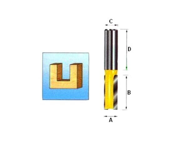  Фреза Makita D-10372 пазовая 25*52мм 