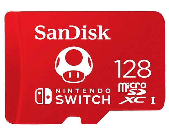  Карта памяти SanDisk (SDSQXAO-128G-GN3ZN) 128GB microSDXC Class 10 UHS-I A1 C10 V30 U3 for Nintendo Switch 100MB/s 