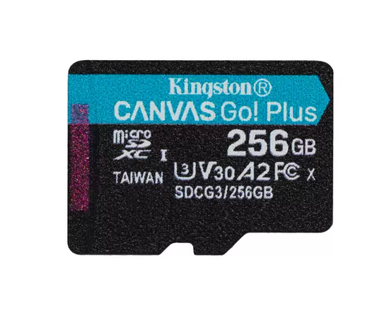  Карта памяти Kingston Canvas Go Plus (SDCG3/256GBSP) microSDXC 256Gb Class10 w/o adapter 