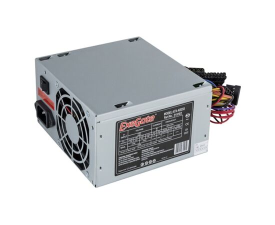  Блок питания Exegate EX219182RUS AB350, ATX, 8cm fan, 24+4pin, 3xSATA, 1xFDD, 2xIDE 