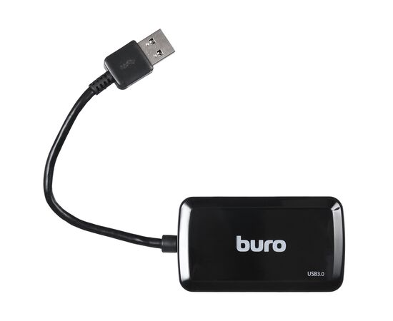  Разветвитель USB 3.0 Buro BU-HUB4-U3.0-S 4порт. черный 