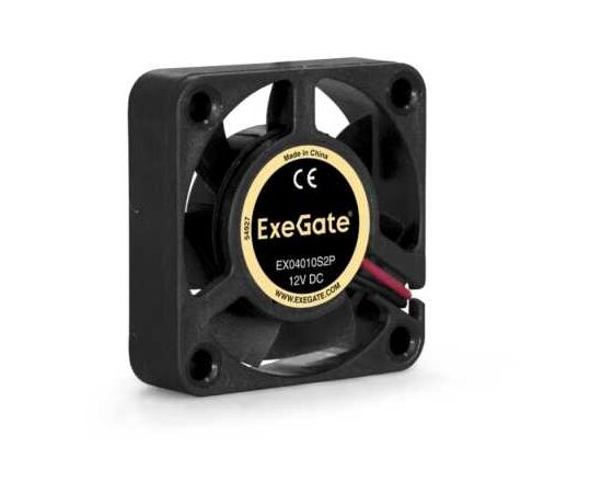  Вентилятор Exegate EX04010S2P EX283363RUS 40x40x10 мм, подшипник скольжения, 2pin, 5500RPM, 22dBA 