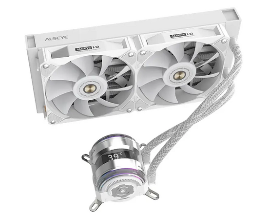  СВО Alseye i240-W, Pump dimensions L70*W70*H52.4 mmPump speed 3200RPM Pump bearing ceramic bearing Water bloack dimensions 2 