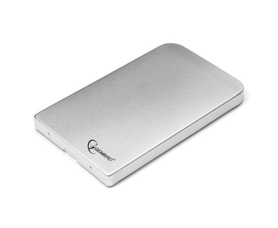  Карман для HDD 2.5" Gembird EE2-U2S-41-S, серебро, USB 2.0, SATA, металл 