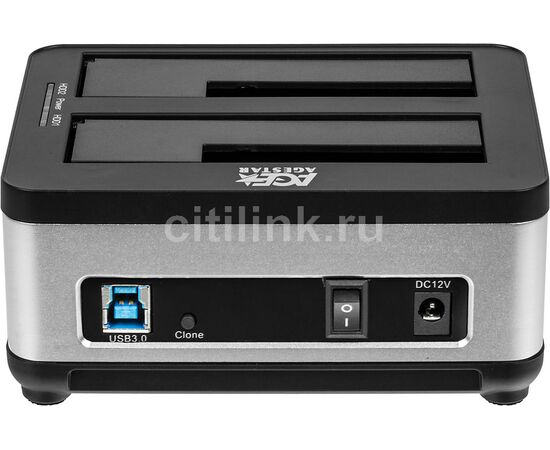  Док-станция для HDD AgeStar 3UBT8 Sata III пластик/алюминий черный 2 