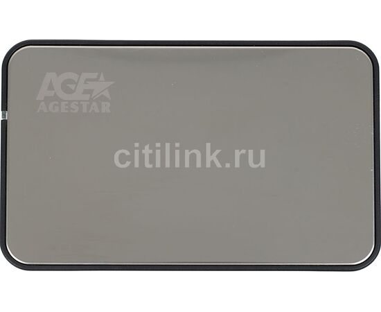  Внешний корпус для HDD/SSD AgeStar 3UB2A8-6G Sata III пластик/алюминий черный 2.5" 