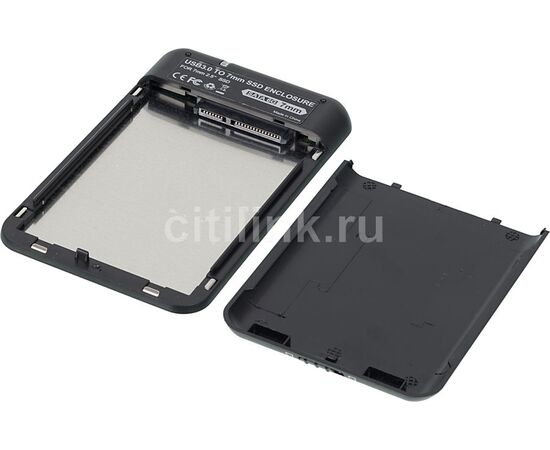  Внешний корпус для HDD/SSD AgeStar 3UB2A8-6G Sata III пластик/алюминий черный 2.5" 