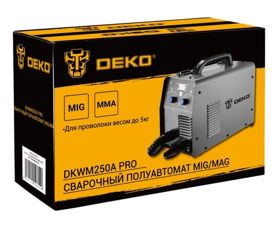  Сварочный полуавтомат DEKO DKWM250A Pro MIG/MAG 250А (051-4687) 