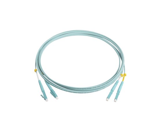  Патч-корд HYPERLINE FC-D2-503-LC/PR-LC/PR-H-3M-LSZH-AQ волоконно-оптический MM 50/125(OM3), LC-LC, duplex, 10G/40G, LSZH, 3 м (001863) 
