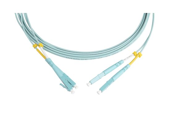  Патч-корд HYPERLINE FC-D2-503-LC/PR-LC/PR-H-3M-LSZH-AQ волоконно-оптический MM 50/125(OM3), LC-LC, duplex, 10G/40G, LSZH, 3 м (001863) 