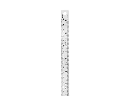  Линейка стальная Deli DL8015Y 150мм нерж 