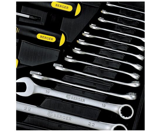  Набор инструментов BERGER BG089-1214 89 предметов  1/2" - 1/4" 