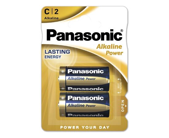  Элемент питания PANASONIC  LR14 Alkaline Power  (2 бл)   (24/120) 