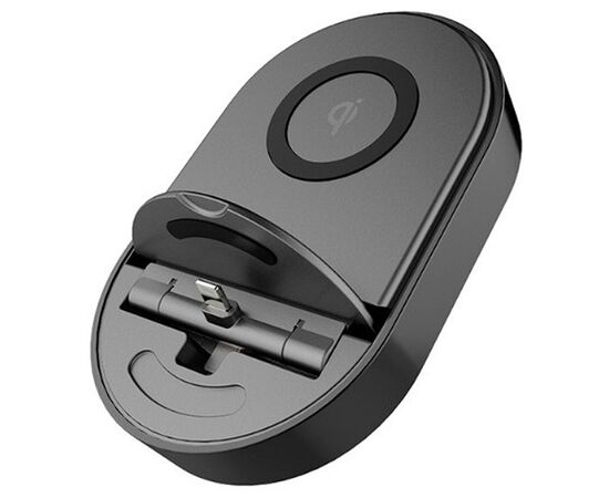  Беспроводное зарядное устройство TOTU CACW-02 Multifuction с Кабелем USB - Micro, черный 