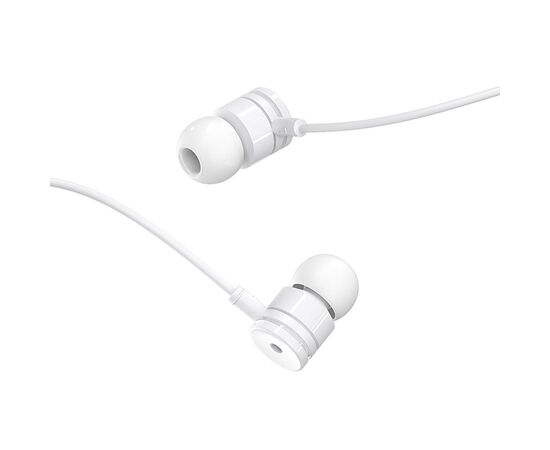  Проводные наушники BOROFONE BM31 Mysterious, Jack 3.5mm, 1.2 м, белый 