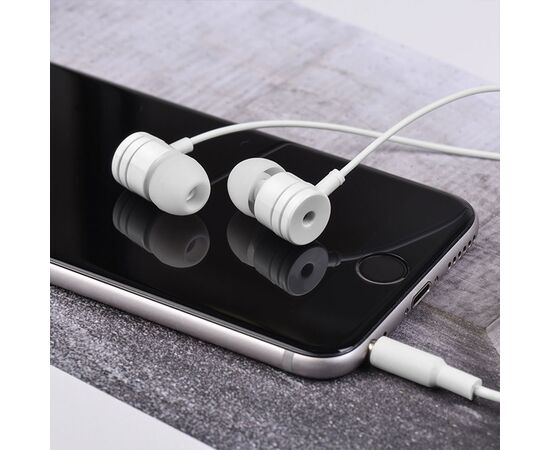  Проводные наушники BOROFONE BM31 Mysterious, Jack 3.5mm, 1.2 м, белый 