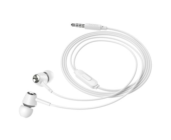  Проводные наушники HOCO M70 Graceful, Jack 3.5mm, 1.2 м, белый 